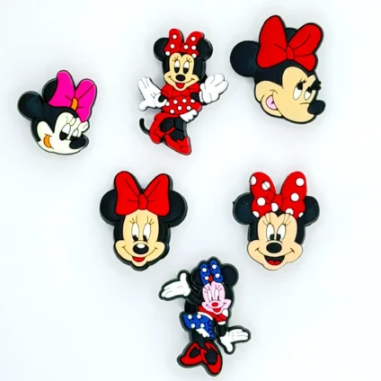 6pcs Disney Mickey & Minnie series Clog Charms