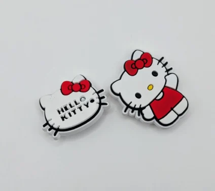 A pair Hello Kitty cartoon Shoe Charm
