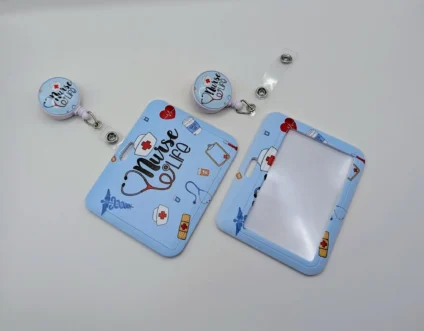 Retractable Reel Clip Set, Suitable for healthcare professionals.