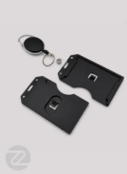 Black ID Badge Holder Set